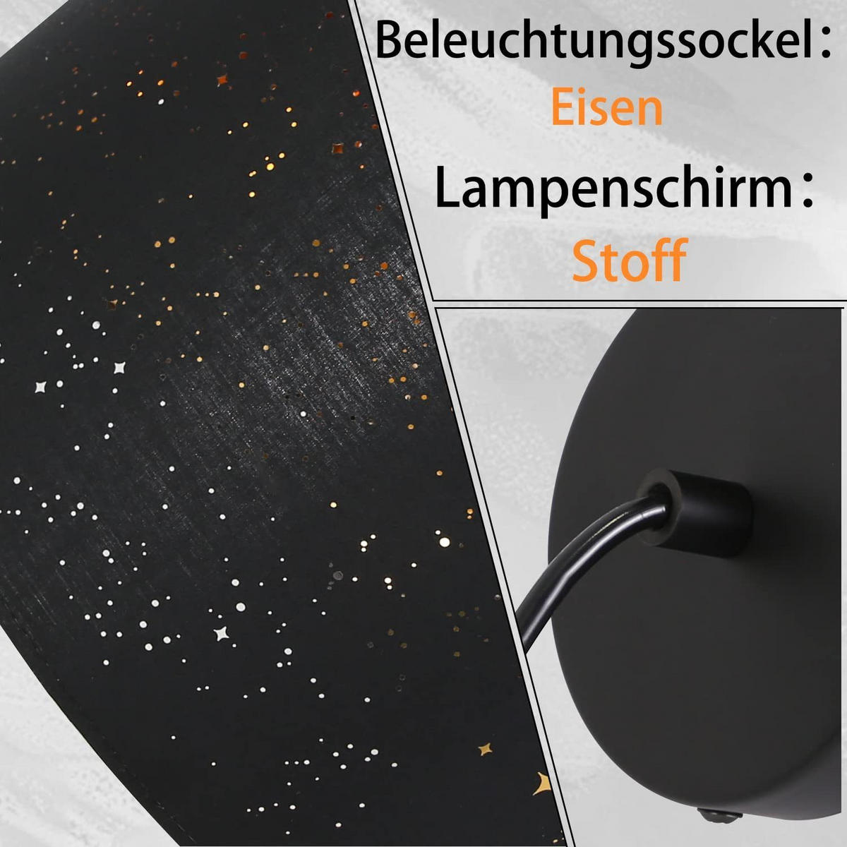 HÄNGELEUCHTE Reinheit 38/38/107 cm - Schwarz, Metall (38/38/107cm) - Nettlife