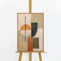 GEMÄLDE Gleichgewicht Schattenfugenrahmen Eichefarben 60x40 cm - Eichefarben, Holz (60/40cm) - YS-art gallery