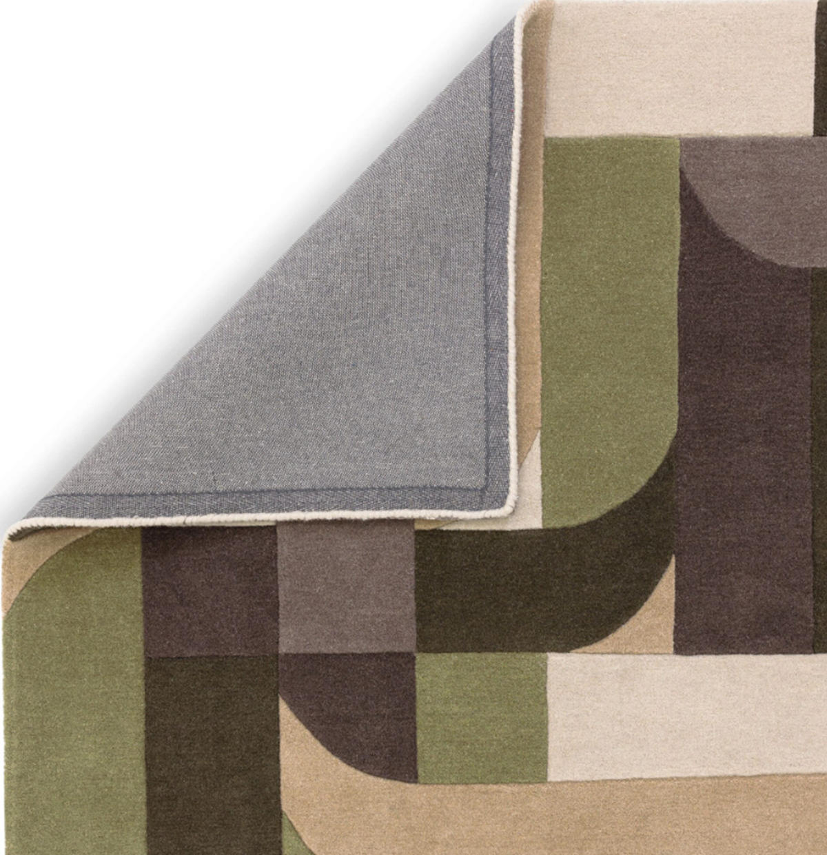 TEPPICH modern handgetuftet JINGA Grün 120 x 170 cm - Grün, Naturmaterialien (120/170cm) - Novatrend