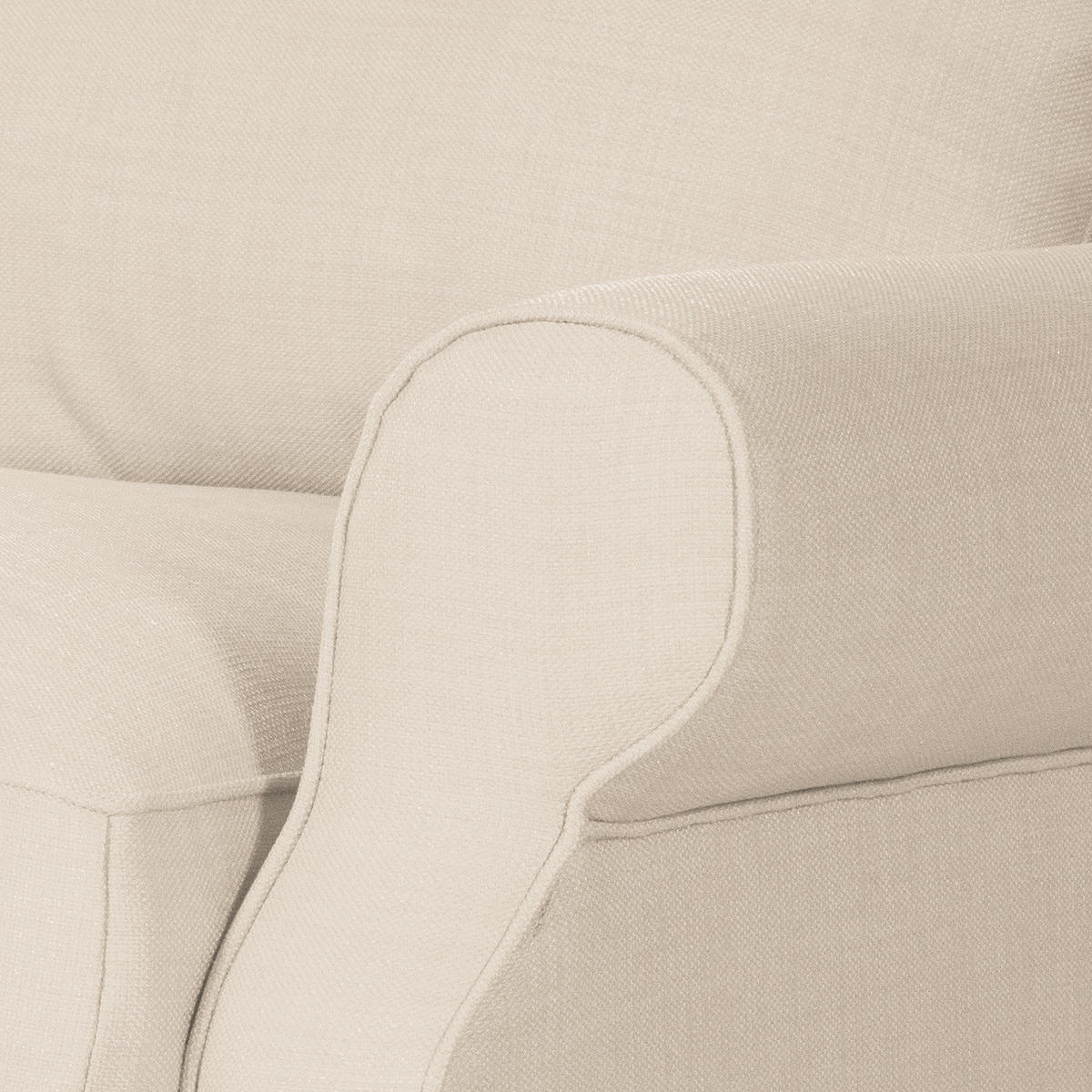 OHRENSESSEL - Webstoff, Beige - Beige, Textil (93/93/87cm) - home24