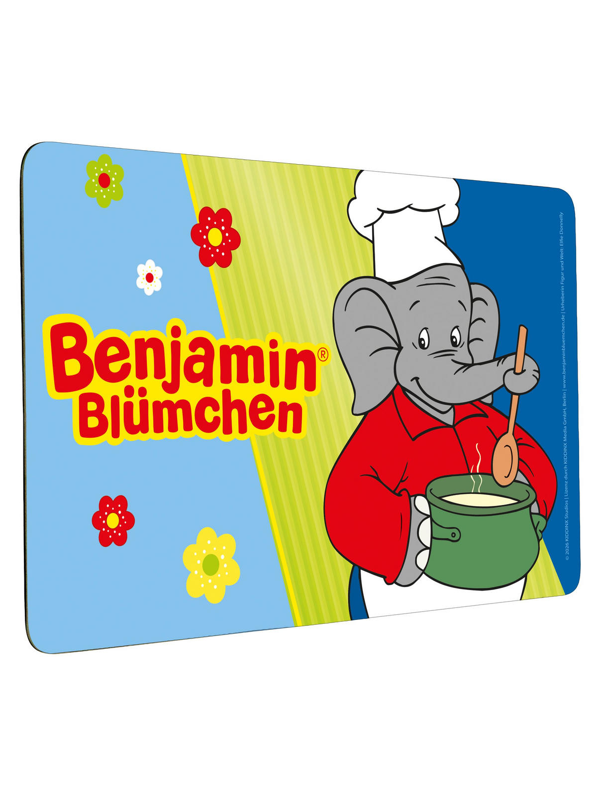 BRETTCHEN Benjamin Blümchen Mehrfarbig 14,5 x 23,5 cm - Multicolor, Kunststoff (14.5/23.5cm) - United Labels