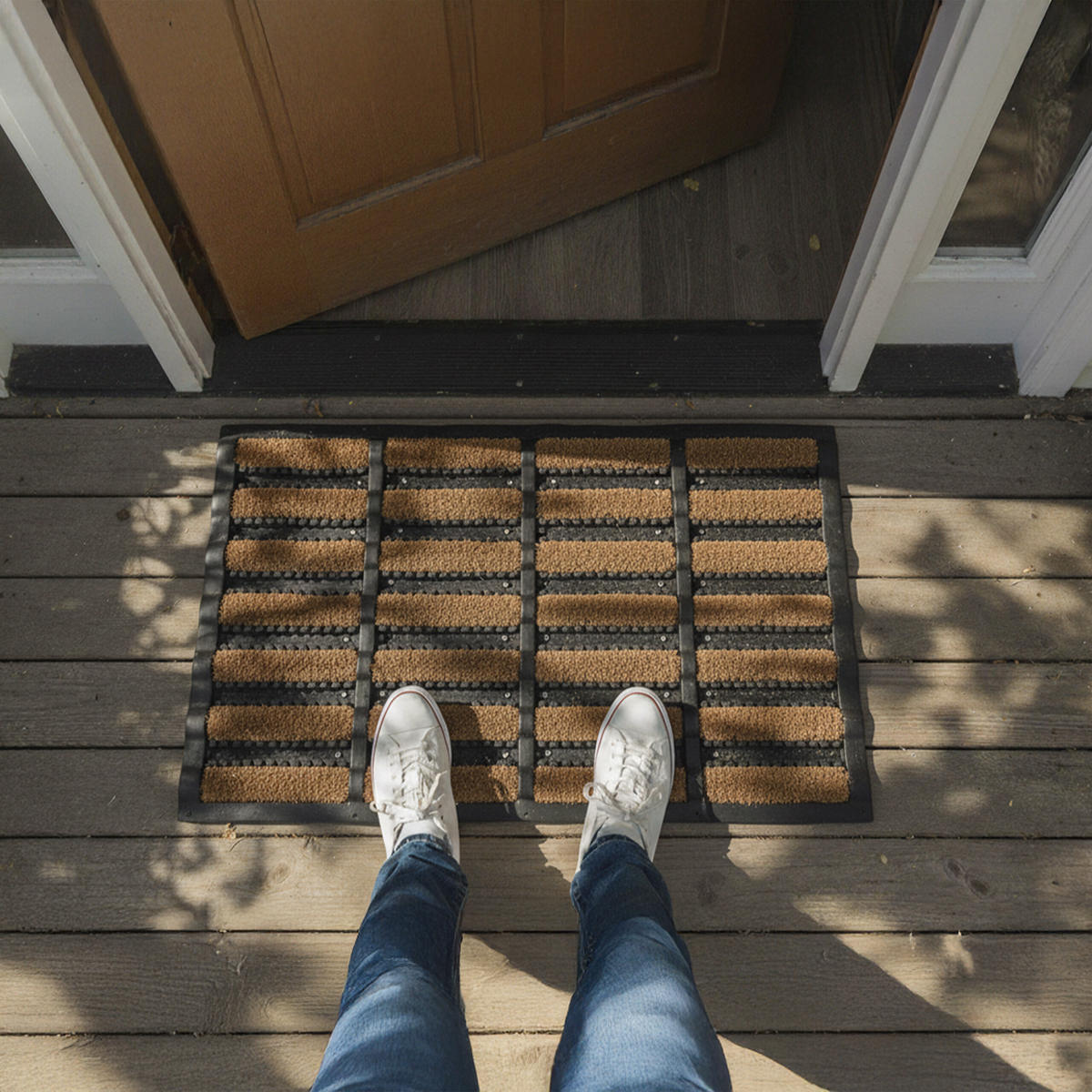 ROHOŽ - viacfarebná, textil/plast (60/40cm) - Relaxdays