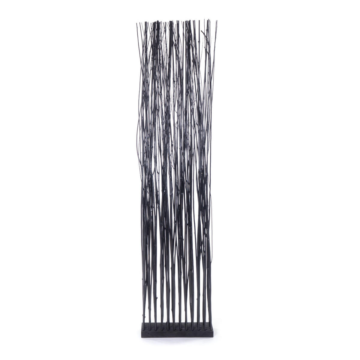 RAUMTEILER Slim 170x40 cm, Weidenholz-Zweige schwarz - Schwarz, Naturmaterialien (40/170/12cm) - DESIGN DELIGHTS