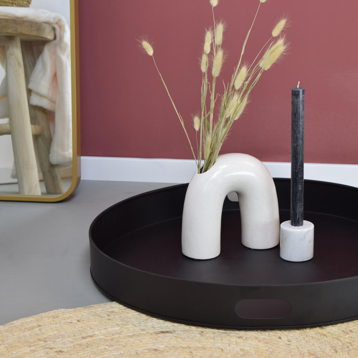 TABLETT Eggy Schwarz - Schwarz, Metall (60/7/60cm) - LOFT42