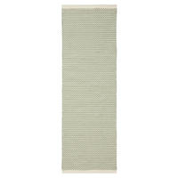 WOLLTEPPICH-LÄUFER Laura handgewebt 80/250 cm - Grün, Naturmaterialien/Textil (80/250cm) - benuta Pure