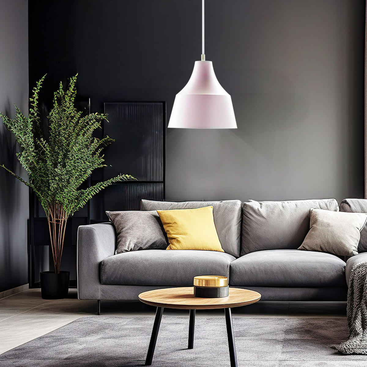 HÄNGELEUCHTE Textil Rosa - Rosa, Textil/Metall (32/32/42cm)