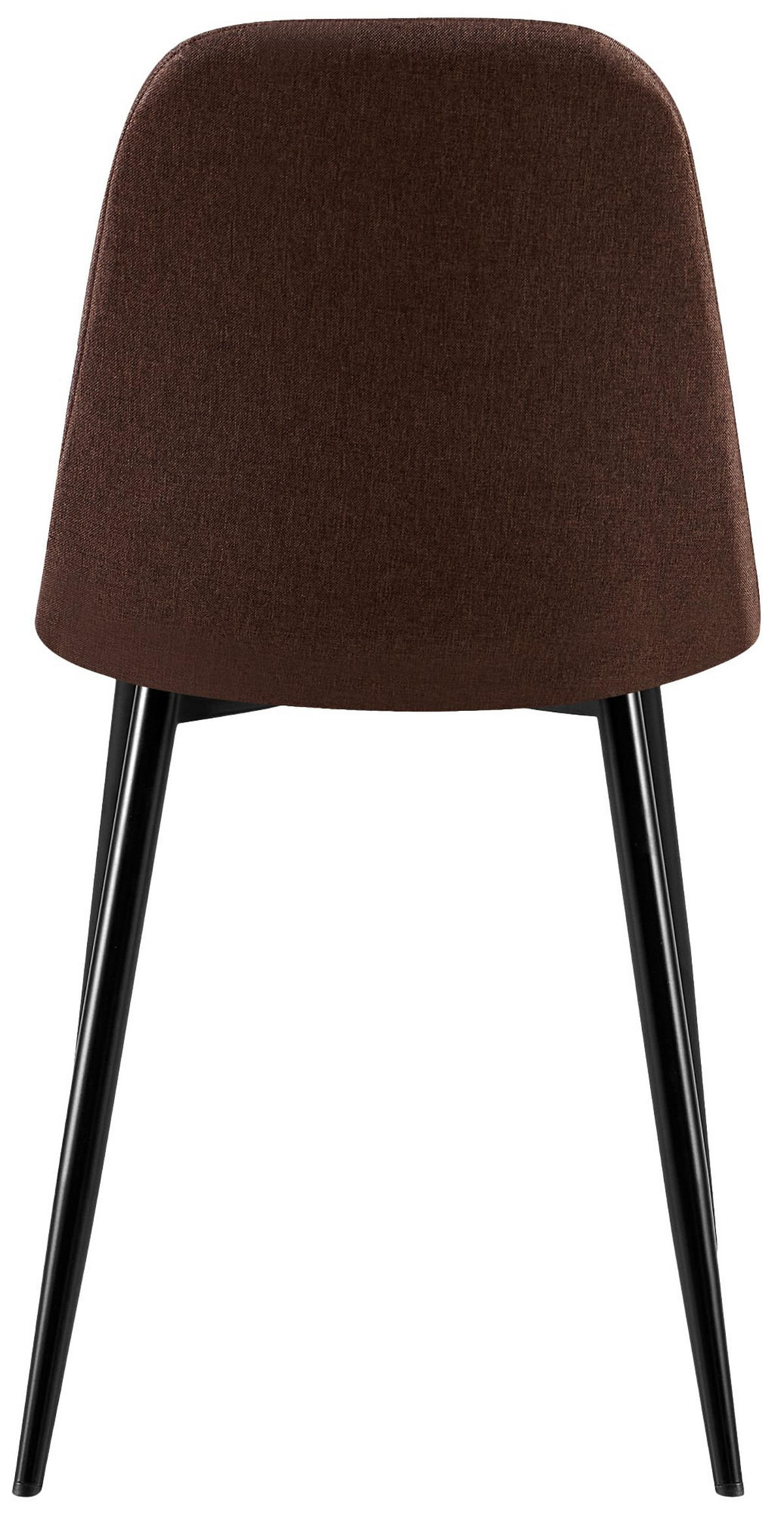 STUHL Stoff Braun - Schwarz/Braun, Textil/Metall (44/88/54cm) - CLP