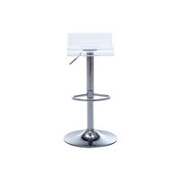 BARHOCKER - 45 cm x 45 cm - Plastik - Transparent - OLIVER - Transparent, Kunststoff (45/84/45cm) - Vente-Unique