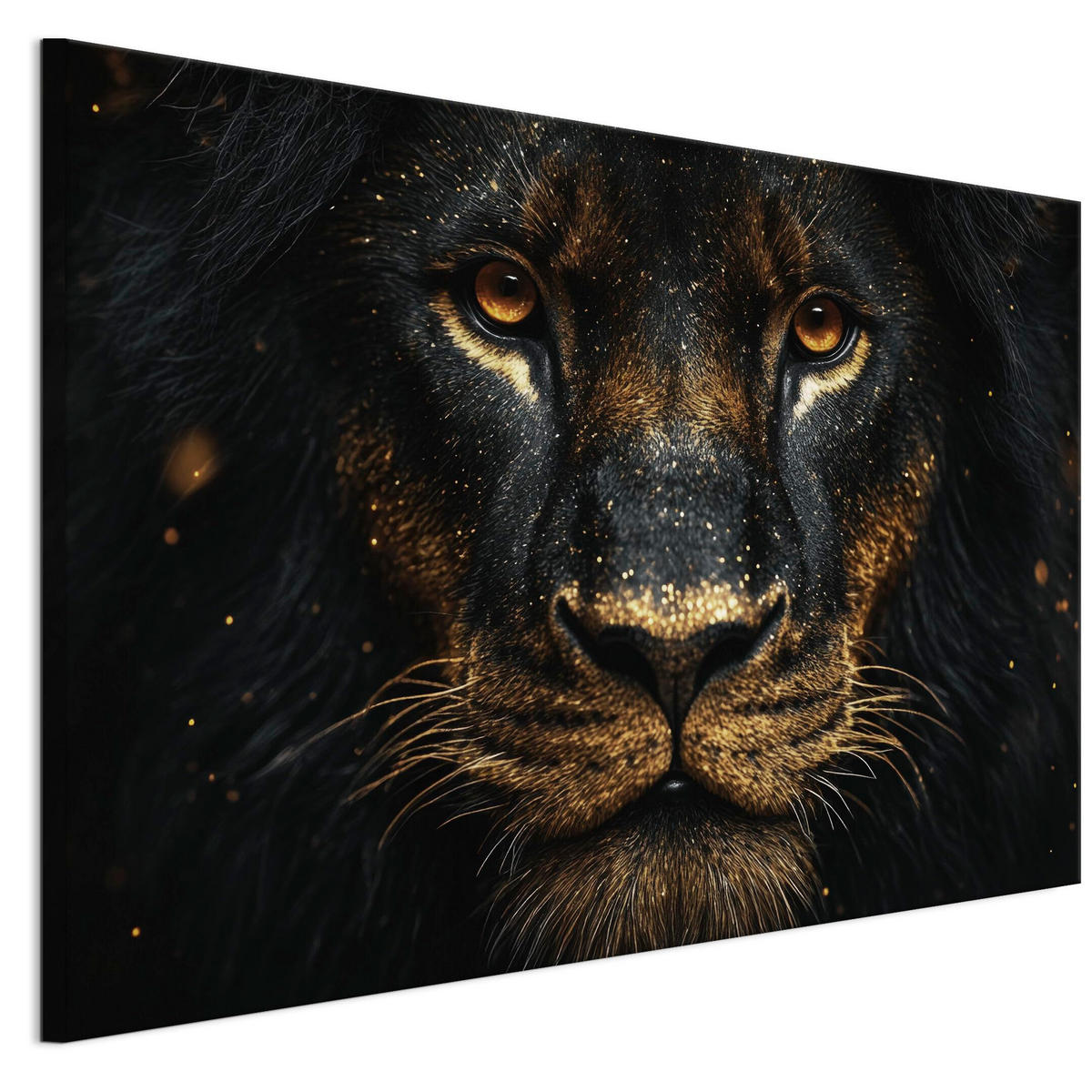 LEINWANDBILD Löwe 3-tlg. 90x60 cm - Multicolor, Holz (90/60cm) - LUMASOUL