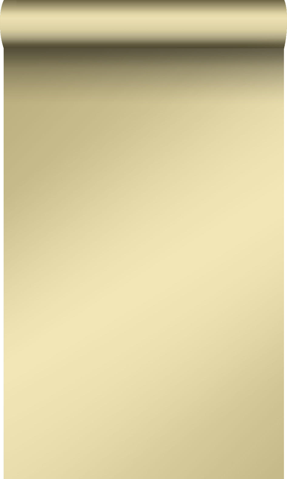 TAPETE Uni 53 cm x 10.05 m - Goldfarben, Papier (53/1000cm) - Origin Wallcoverings