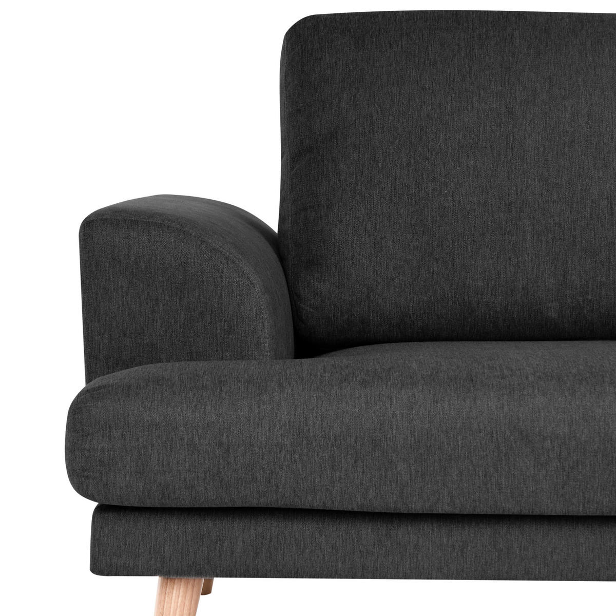 POHOVKA 3-místná Látka Černá Kildal - černá, textil (214/90/96cm) - Beliani