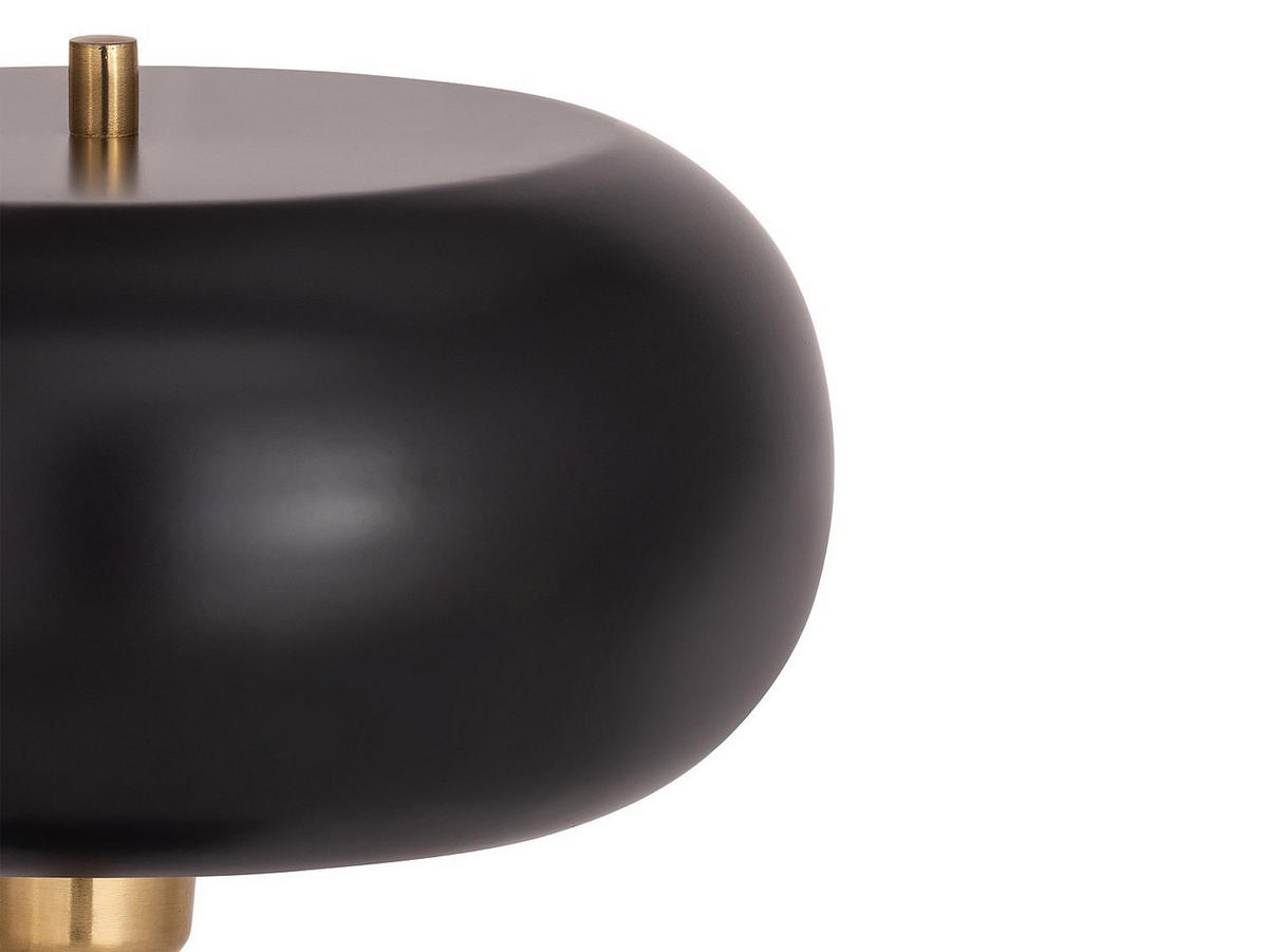 TISCHLAMPE - 26 cm x 26 cm - Metall - Schwarz, Goldfarben - KERRY - Goldfarben/Schwarz, Metall (26/26/50cm) - Vente-Unique