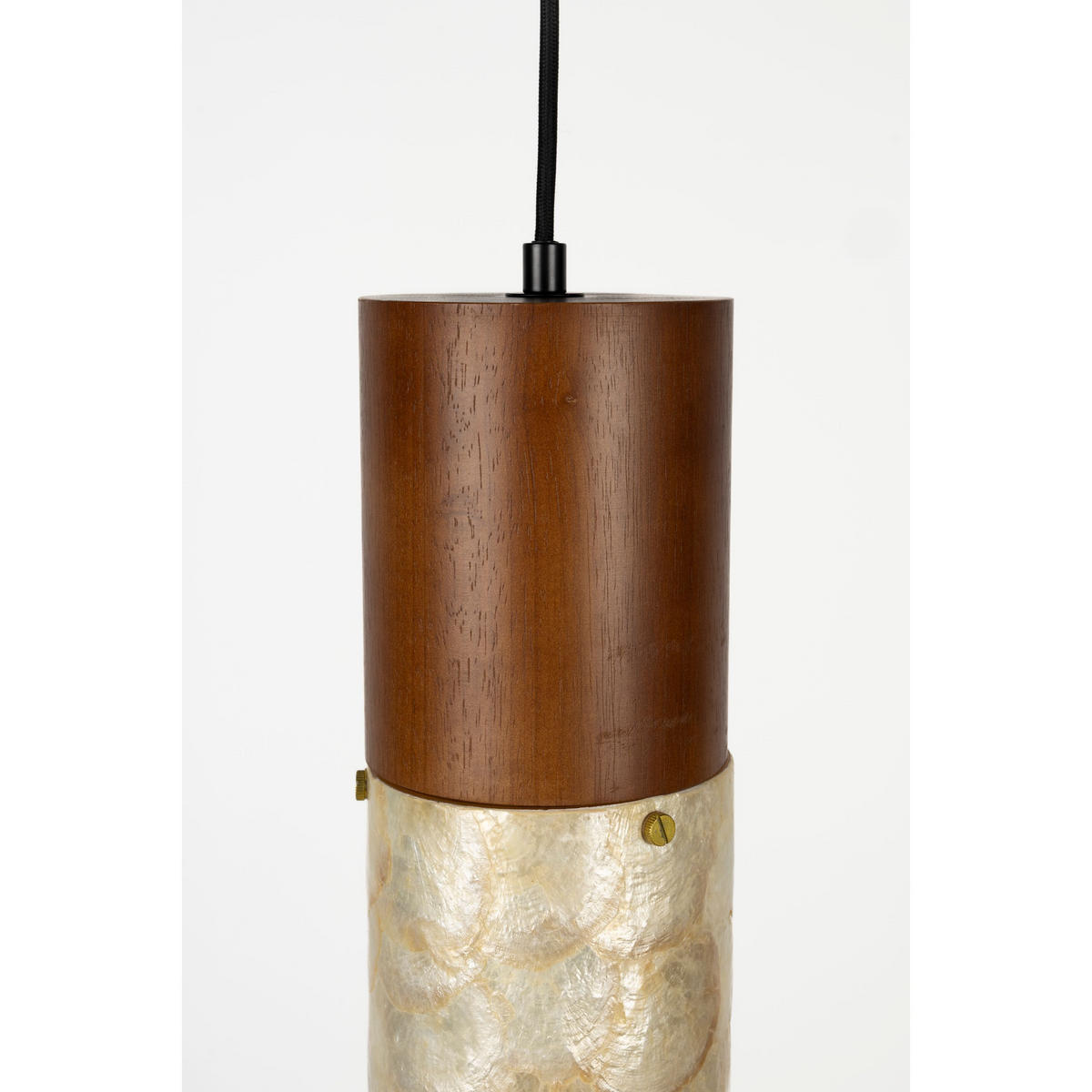 PENDELLEUCHTE Beam - Beige, Holz (65/12/65cm) - Dutchbone