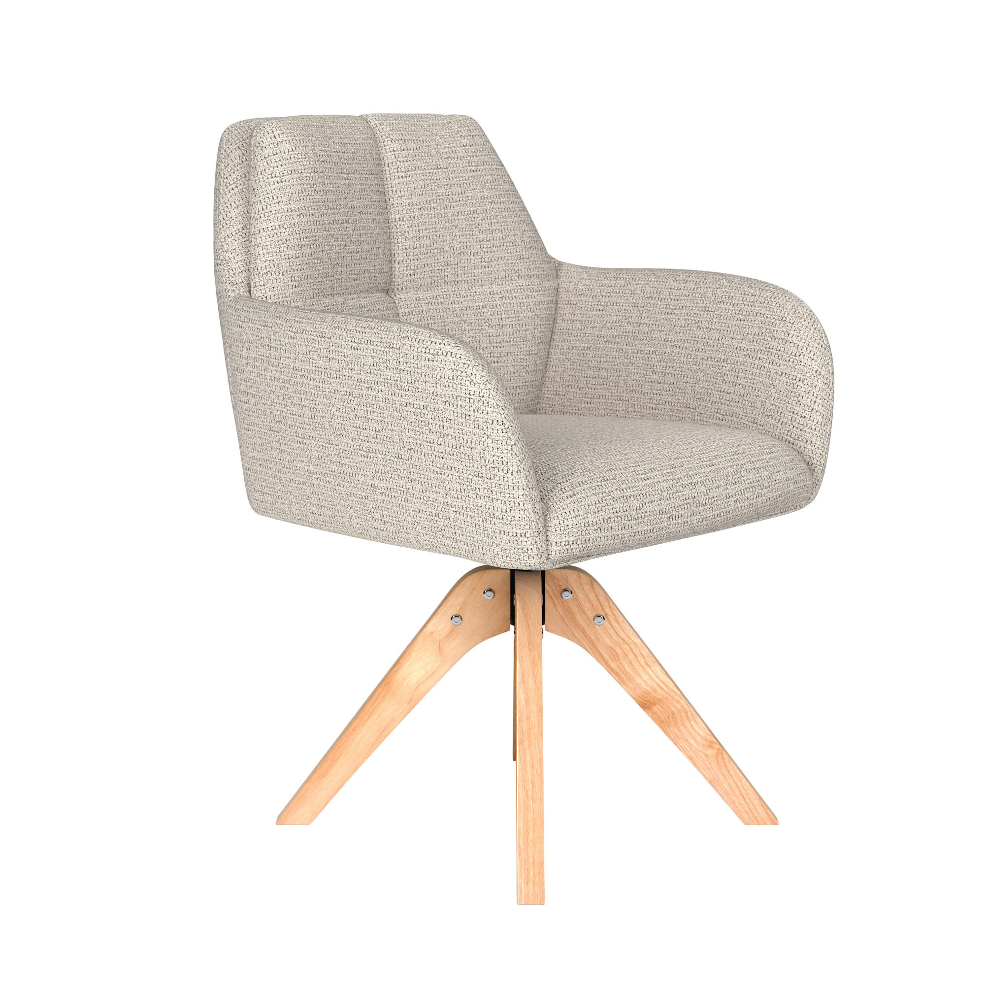 ESSZIMMERSTUHL Pete - Beige - 62/63/85 cm - Beige, Textil (63/85/62cm)