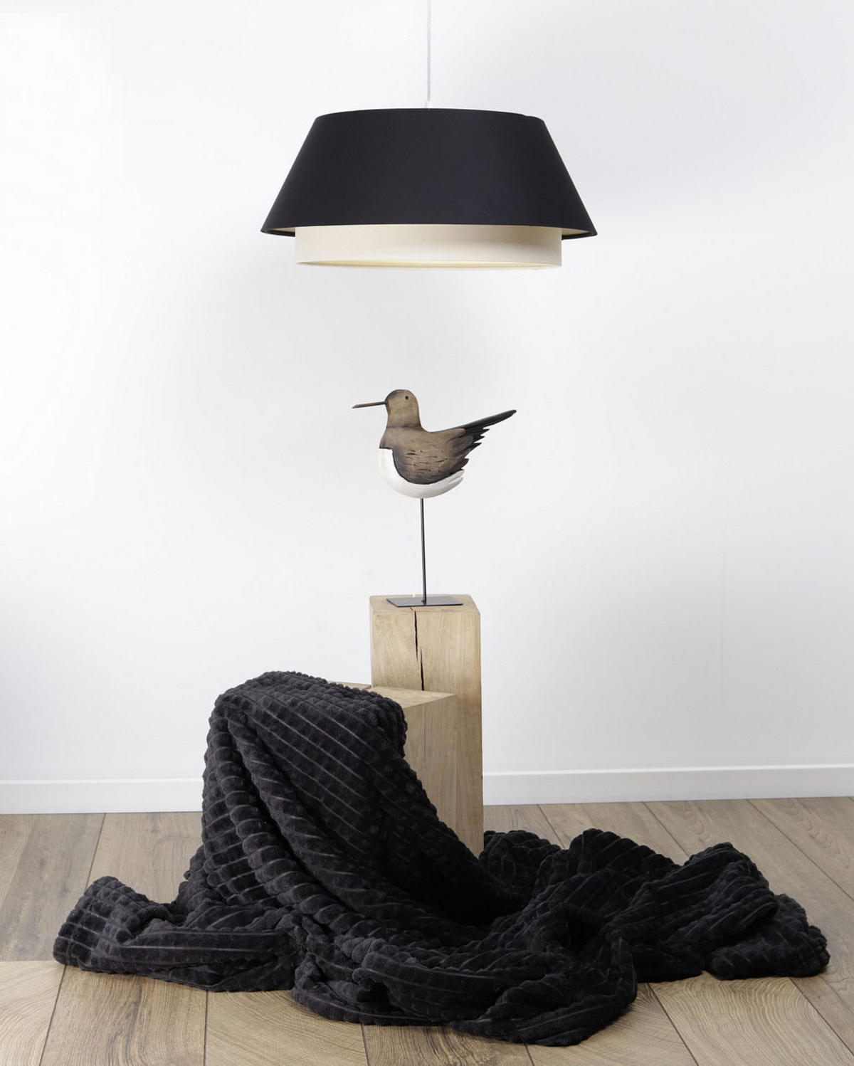 HÄNGELEUCHTE Schwarz 50/22 cm - Schwarz, Kunststoff (50/1.3/22cm) - ONZENO