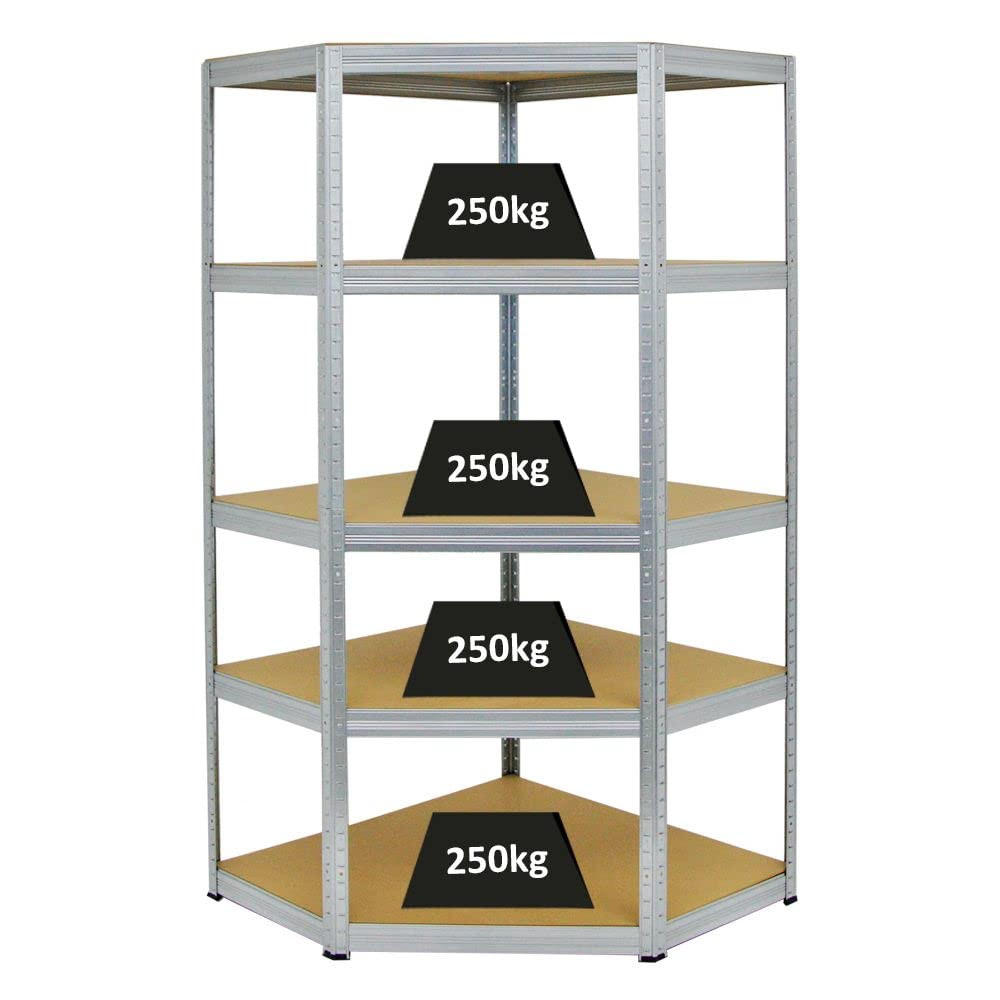 ECKREGAL Slim Elephant 180x90x45 cm Fachlast 250 kg Verzinkt - Silberfarben, Metall (90/180/45cm) - PROREGAL