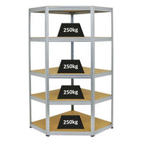 ECKREGAL Slim Elephant 180x90x45 cm Fachlast 250 kg Verzinkt - Silberfarben, Metall (90/180/45cm) - PROREGAL