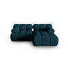 ECKSOFA modular rechts Bellis aus 3D-Stoff marineblau 3 Sitzplätze - Blau, Textil (155/188cm) - Micadoni