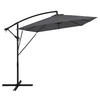 AMPELSCHIRM Ø 330 cm in Anthrazit aus Aluminium - Anthrazit, Metall (330/330cm) - ML-DESIGN