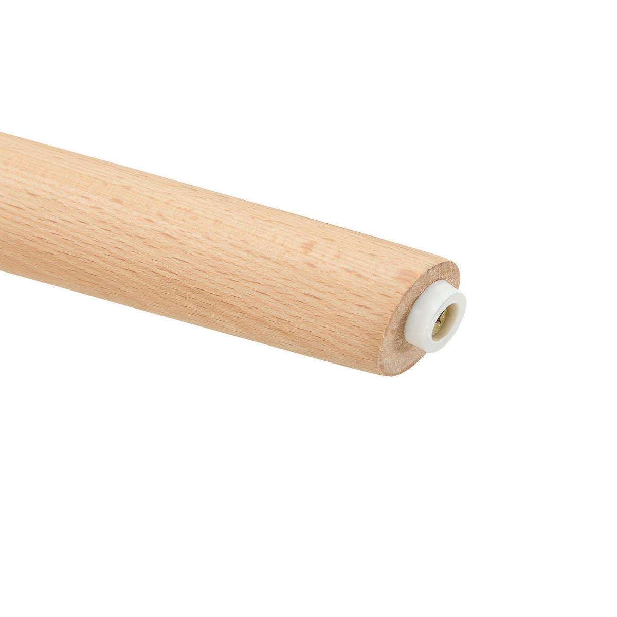 ESSTISCH in Naturfarben|Weiß Küchentisch mit MDF-Tischplatte, Massivholzbeinen und geflochtener Ablage, B80/T80/H71.5cm - Naturfarben/Weiß, Holzwerkstoff/Metall (80/80/71.5cm) - STILVORA