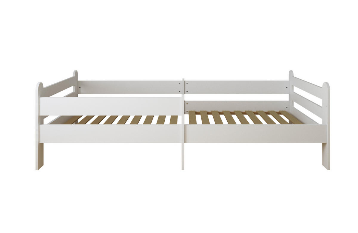 KINDERBETT Lillesund - Weiß, Holzwerkstoff (90/200cm) - kiki design