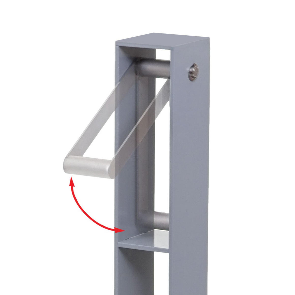 FAHRRADSTÄNDER 96x24x10cm Grau - Grau, Metall (24/96/10cm) - PROREGAL