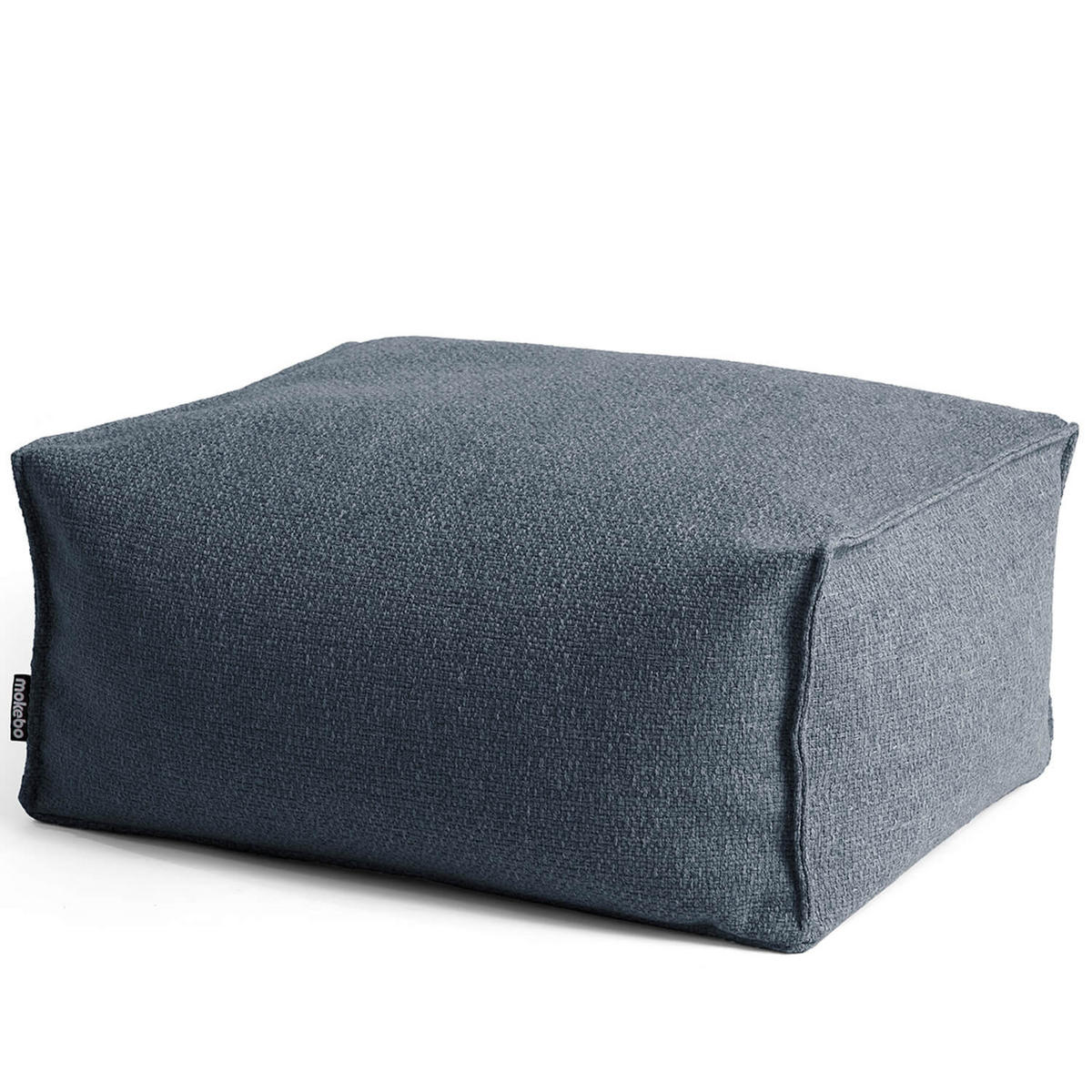POUF Der Ruhestifter - Dunkelblau, Textil (60/25/45cm) - Mokebo
