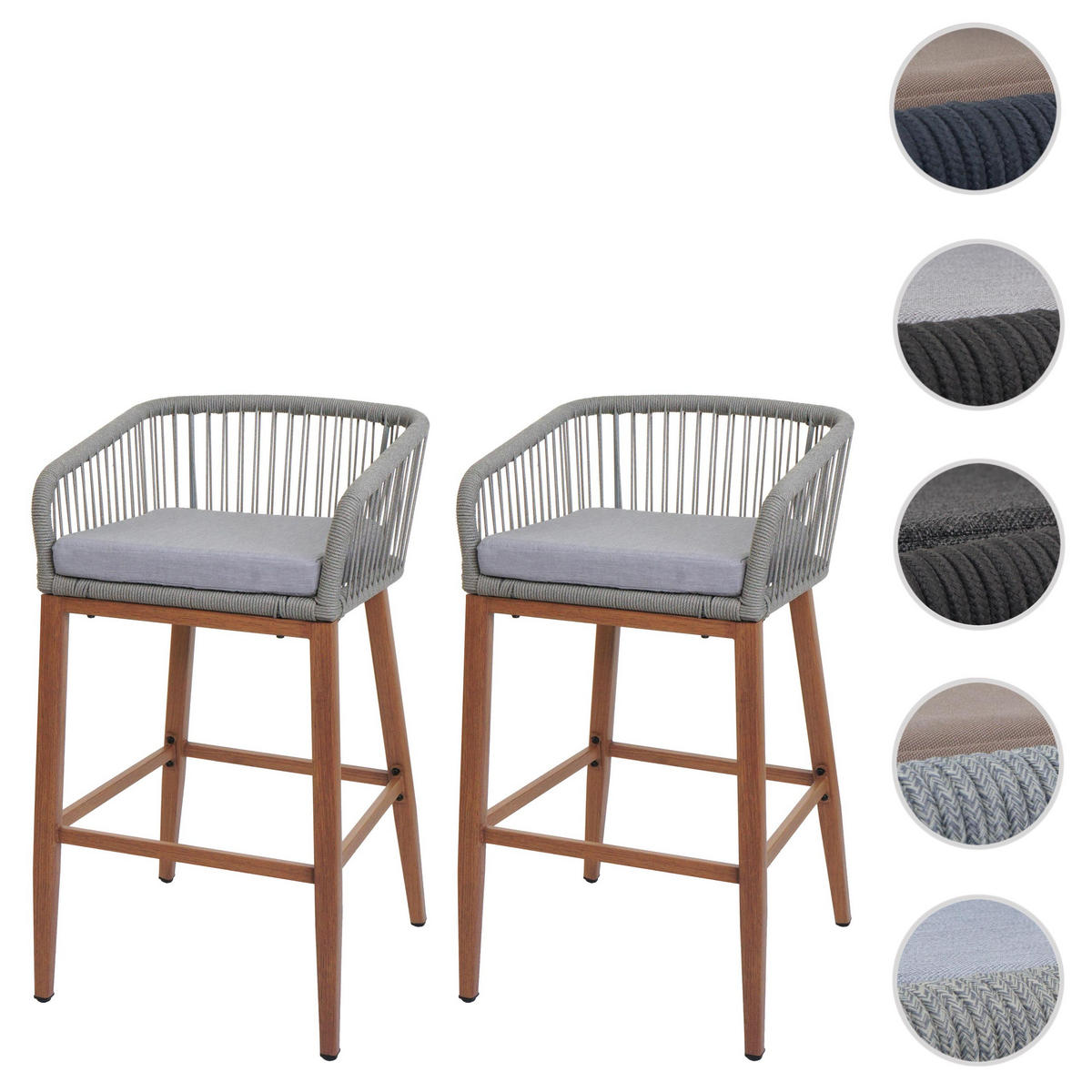 BARSKI STOL Svetlo siva, Svetlo siva - svetlo siva, kovina (51/92/53cm) - MCW