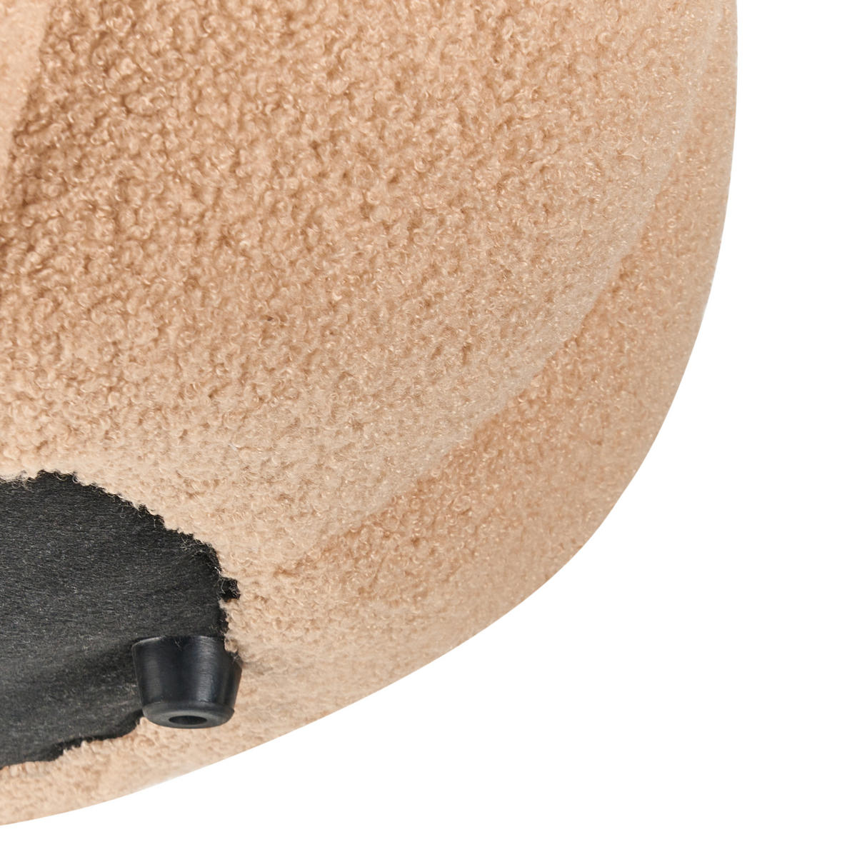 POUF Hellbraun Beaufort - Hellbraun, Textil (60/27/60cm) - Beliani