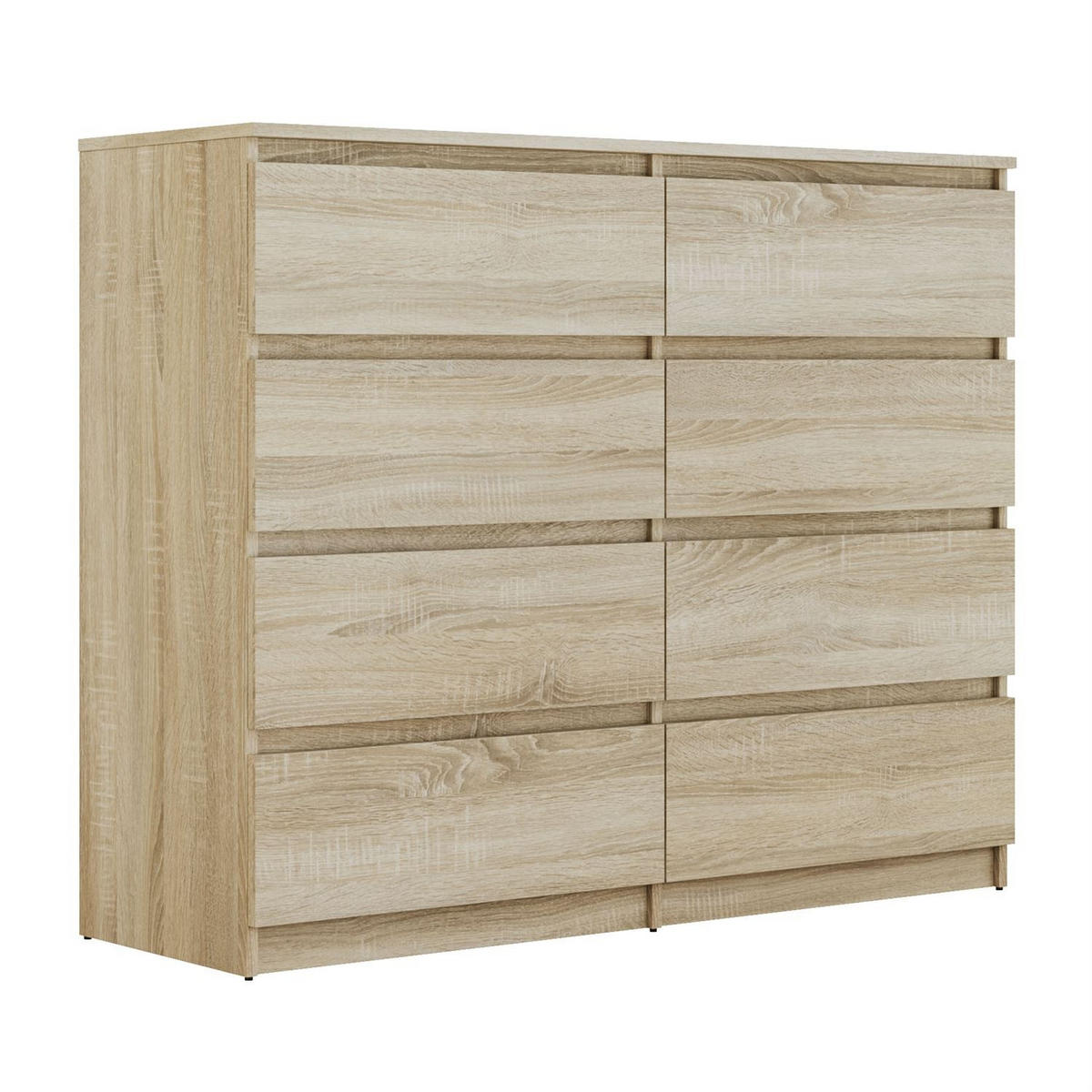 SIDEBOARD HANA M8 mit Schubladen Sonoma Eiche - Sonoma Eiche, Holzwerkstoff (120/97/40cm) - Lookway