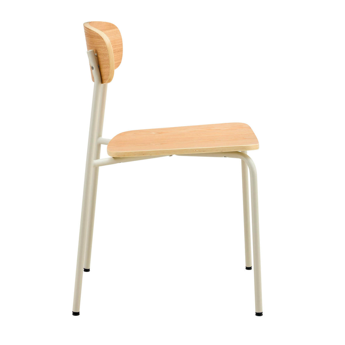 STÜHLE 2-tlg., Beige - Beige, Metall (46/78/52cm) - Oviala