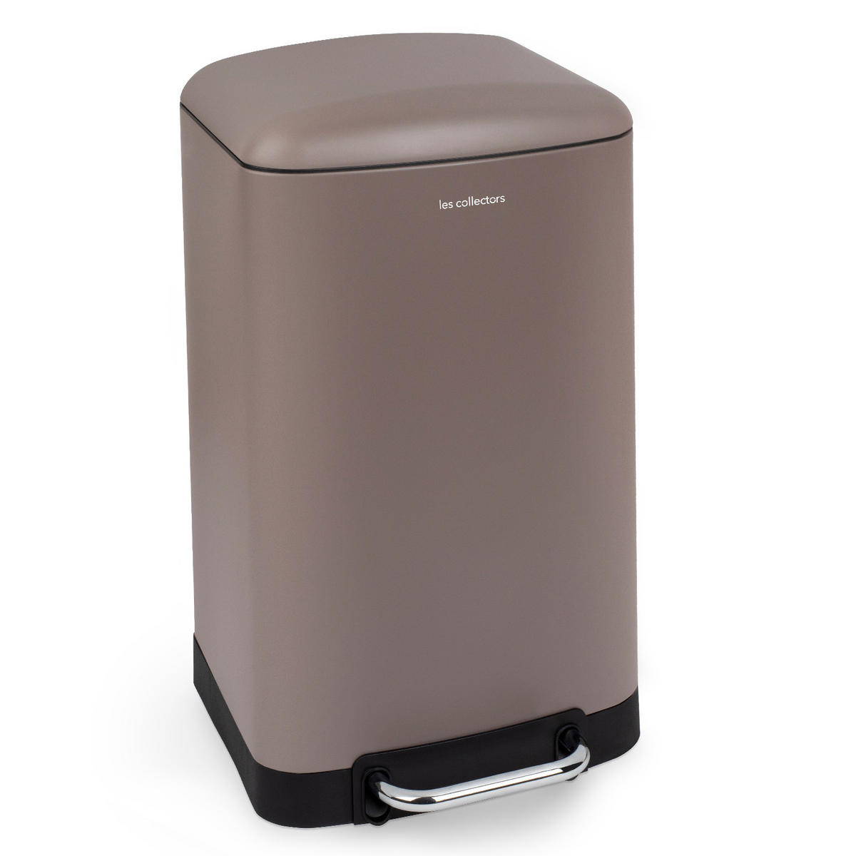 TRETMÜLLEIMER 40L - taupe edition N°883 - Taupe, Metall (37.5/67.5/35.5cm) - Les Collectors