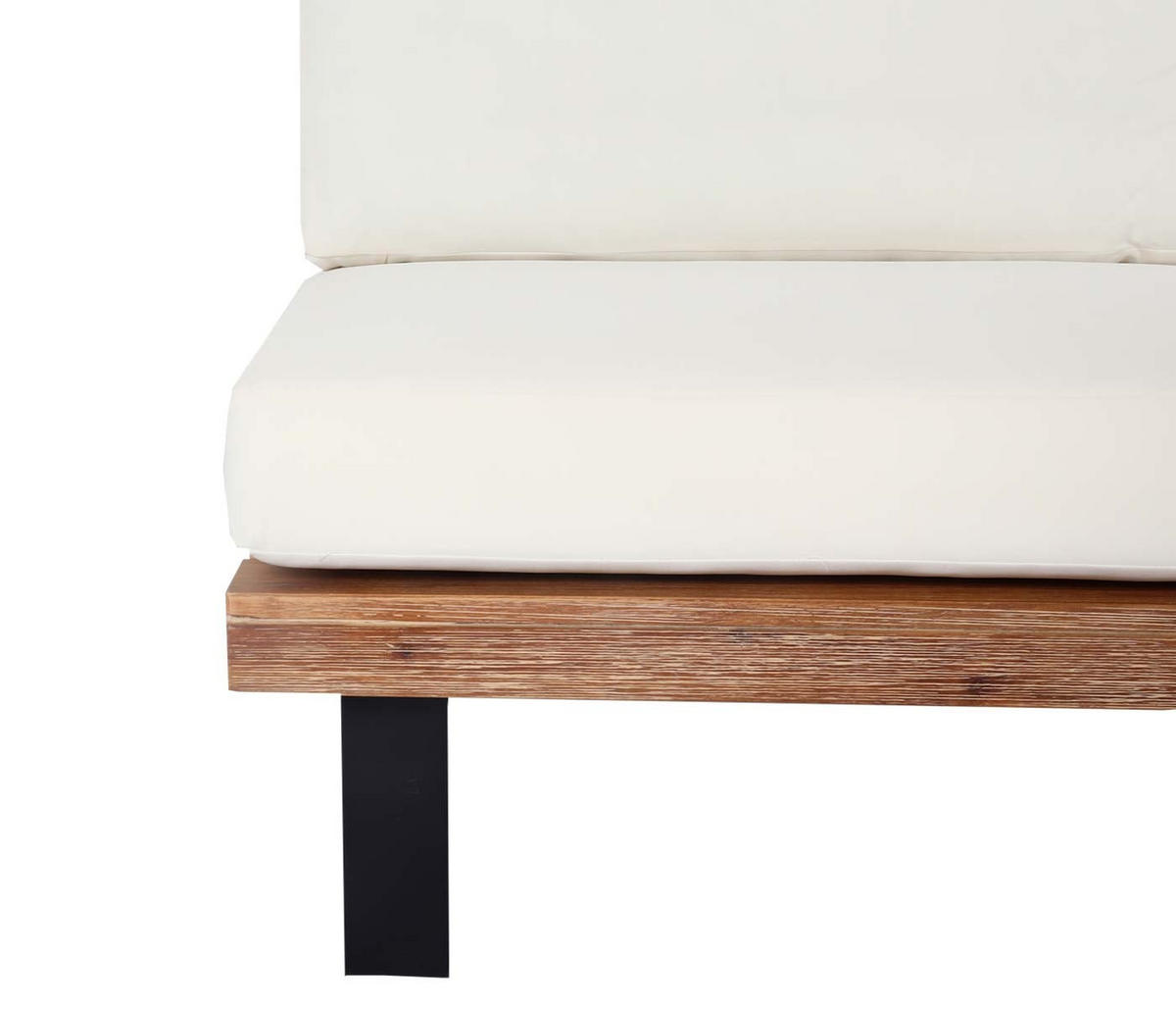 LOUNGESESSEL Garten Hellbraun Cremeweiß - Braun, Holz (82/75/82cm) - PROREGAL