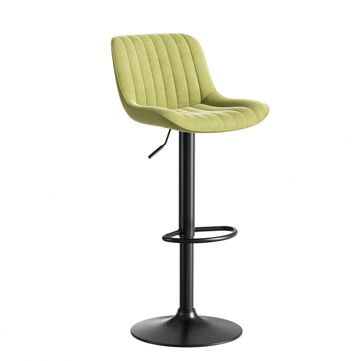 BARHOCKER 4er-Set Grün höhenverstellbar mit 360°-Drehfunktion - Grün, Metall (46/87/47cm) - MIVRAY