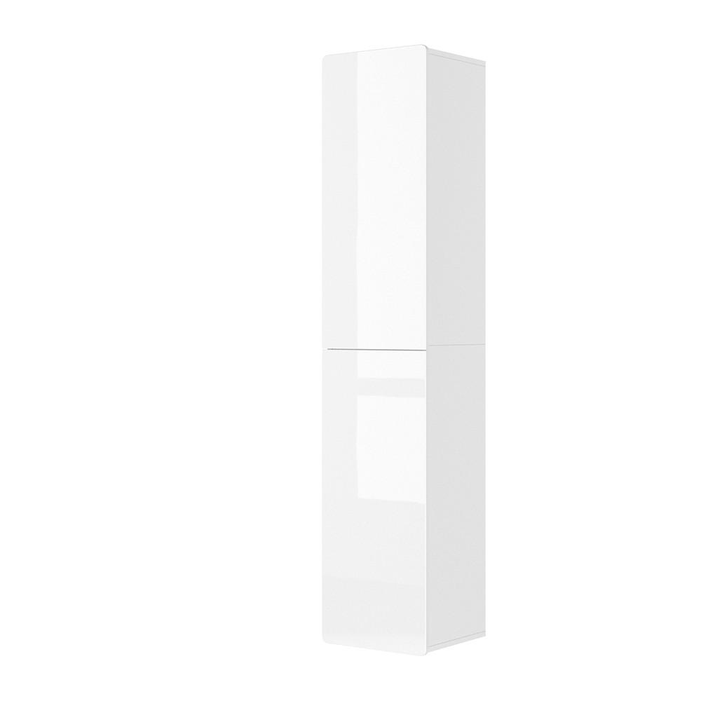 BADSCHRANK Izan Weiß 36.6 x 171.6 cm - Weiß, Holzwerkstoff (36.6/171.6/33.2cm) - Vicco
