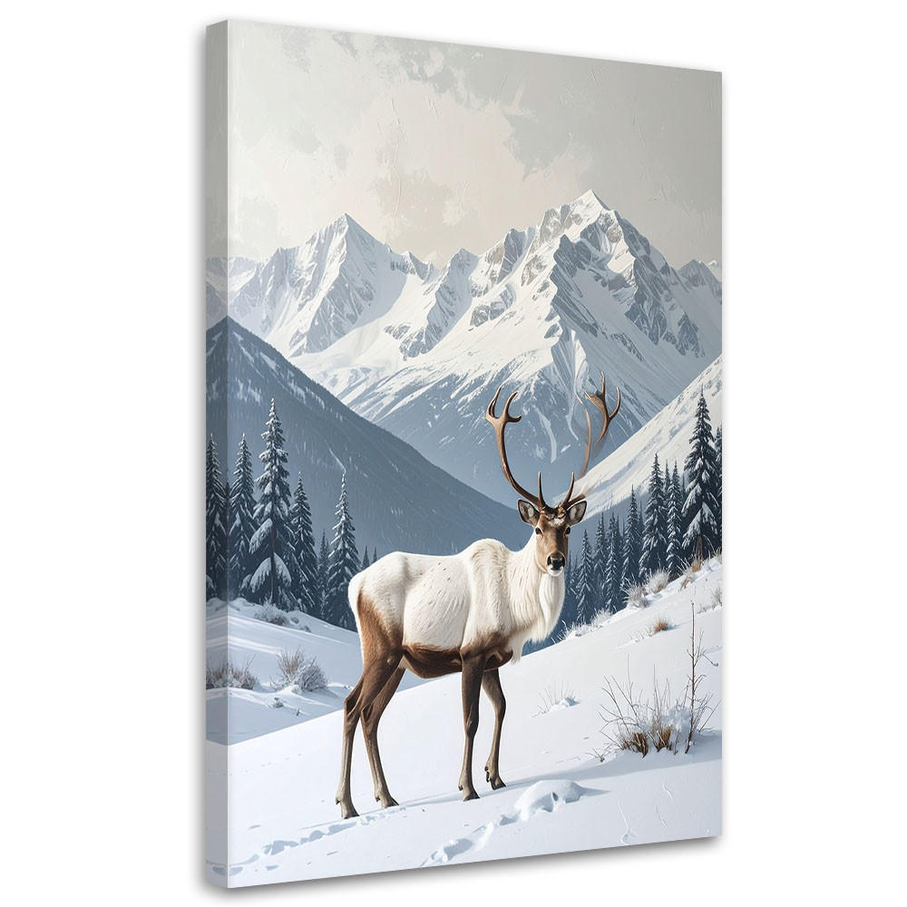 LEINWANDBILD Weihnachten 60x90cm - Weiß, Textil (60/90cm) - Feeby