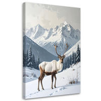 LEINWANDBILD Weihnachten 60x90cm - Weiß, Textil (60/90cm) - Feeby