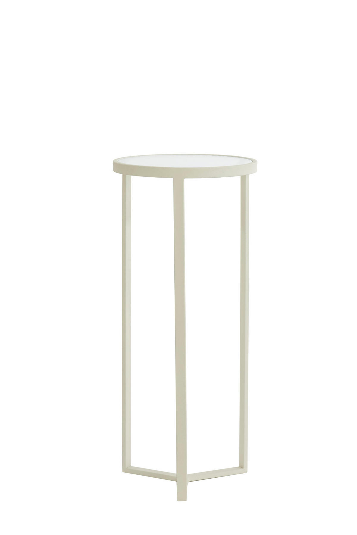 SÄULE Retiro Weiß Ø35/81 cm - Weiß, Metall (35/35/81cm) - Light & Living
