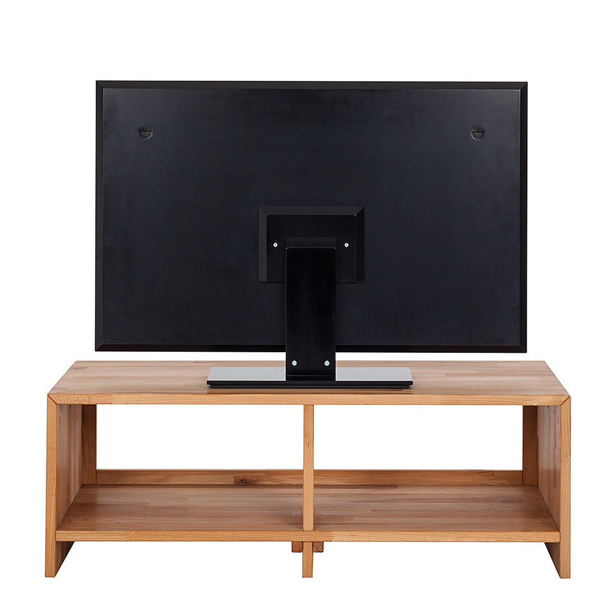 TV-LOWBOARD - Massivholz - Kernbuche, Holz (100/35/50cm) - home24