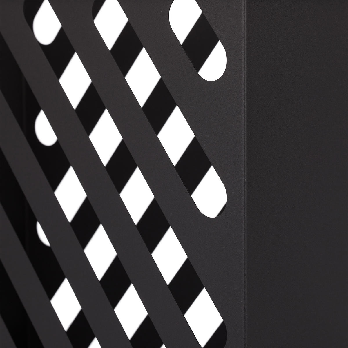 REGENSCHIRMSTÄNDER - Schwarz, Metall (40/48/15cm) - Relaxdays