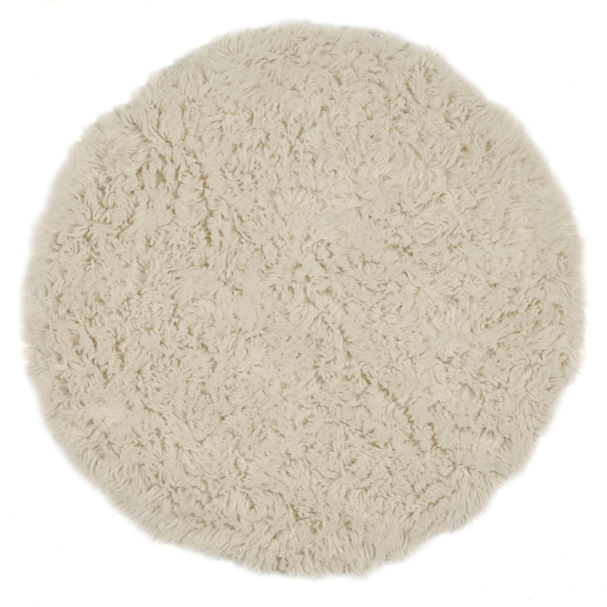 TEPPICH Super Flokati 1400 Naturwollshaggy 200x200 cm - Champagner, Textil (200/200cm) - Rug and Roll