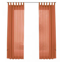SCHLAUFENGARDINEN Voile 2er Set 245x140 cm Terrakotta - Terra cotta, Textil (140/245cm) - Gardinenbox.eu