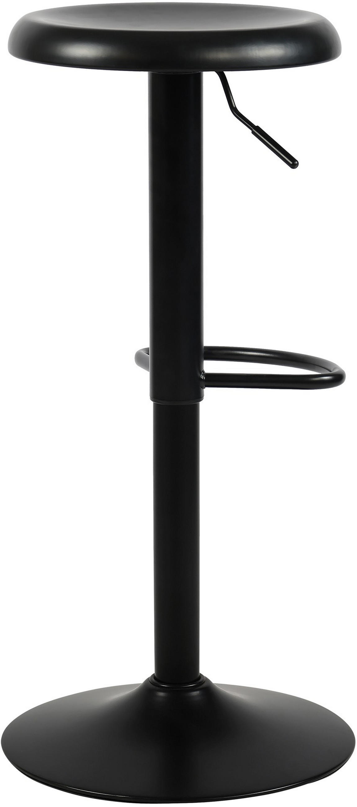 BARHOCKER 2er Set Hikar Metall Schwarz - Schwarz, Metall (38.5/58/38.5cm) - DELUKE