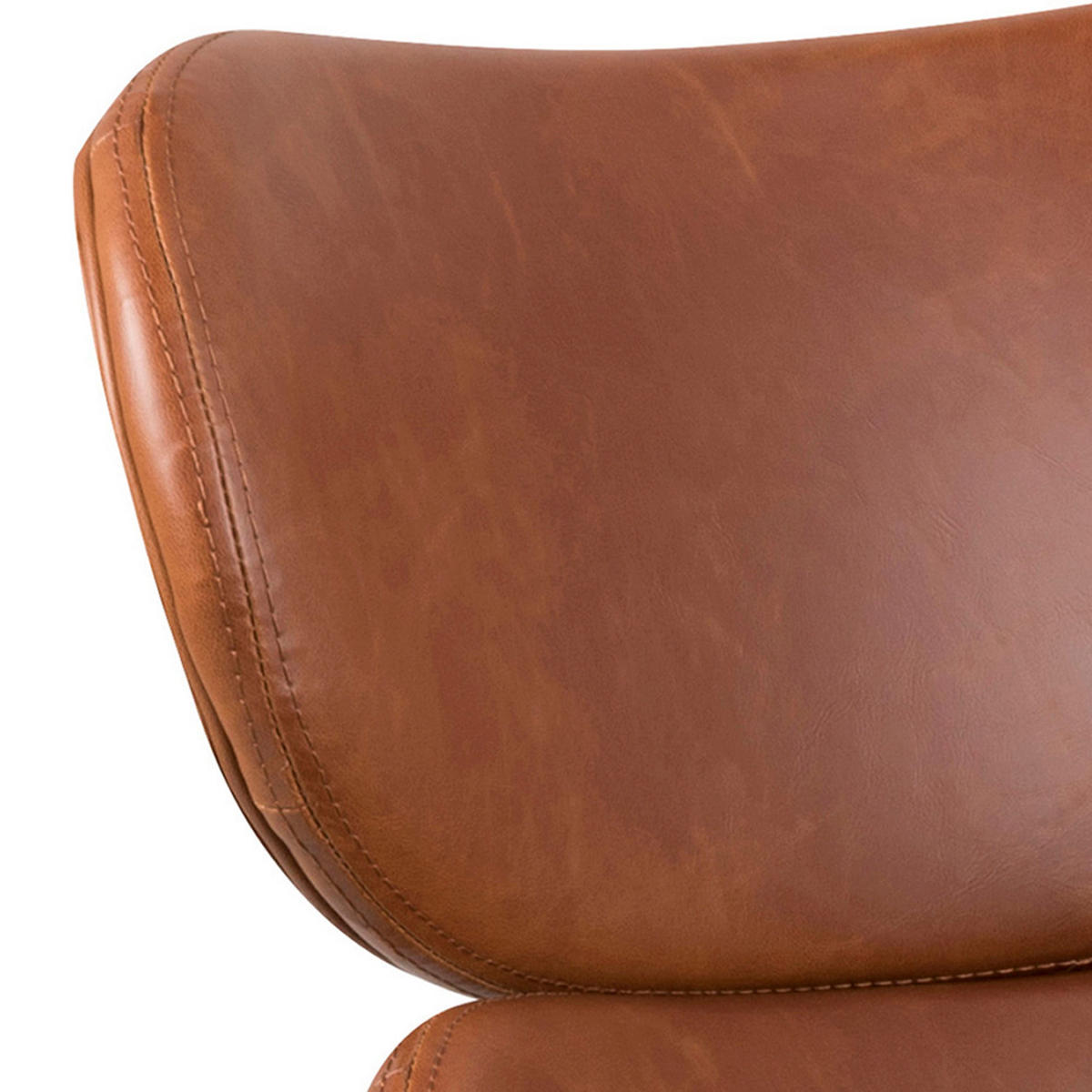 LOFTSESSEL Ferum Braun 69 × 78,5 × 90,5 cm - Schwarz, Metall (69/90.5/78.5cm) - Pillovely