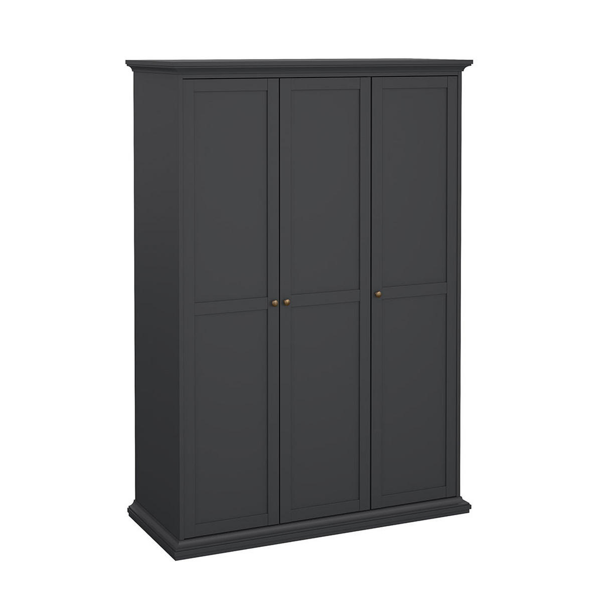 GARDEROBENSCHRANK mattgrau - Grau, Holzwerkstoff (139/201/60cm) - ebuy24
