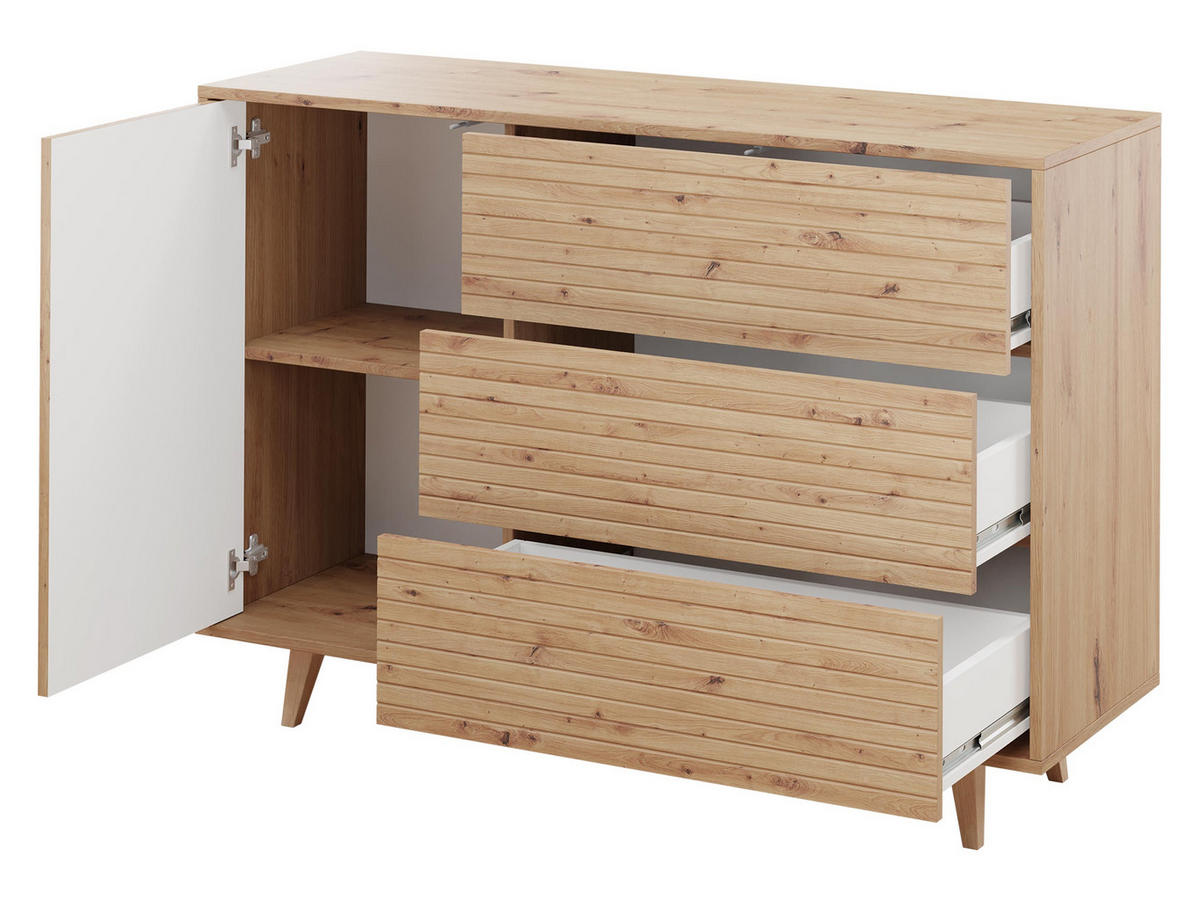 KOMMODE Ferido - Beige, Holzwerkstoff (120/84/40cm) - MIRJAN24