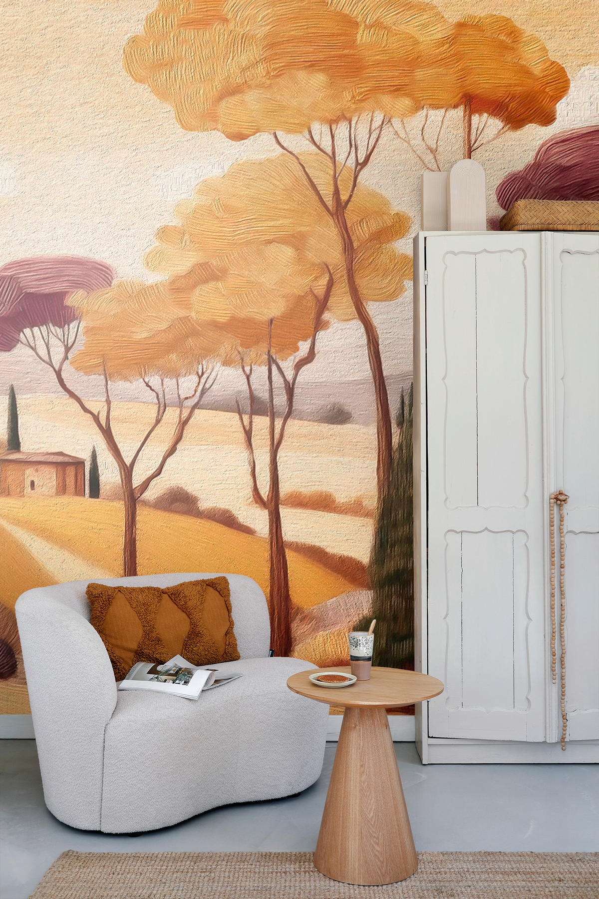 FOTOTAPETE italienische Landschaft 250 x 279 cm - Multicolor, Papier (250/279cm) - ESTAhome