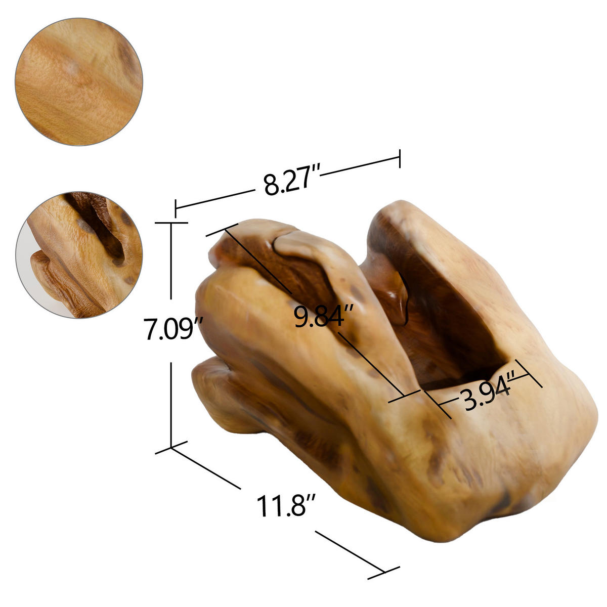 FLASCHENTRÄGER30/21/18NATURFARBEN - Naturfarben, Holz (30/18/21cm)