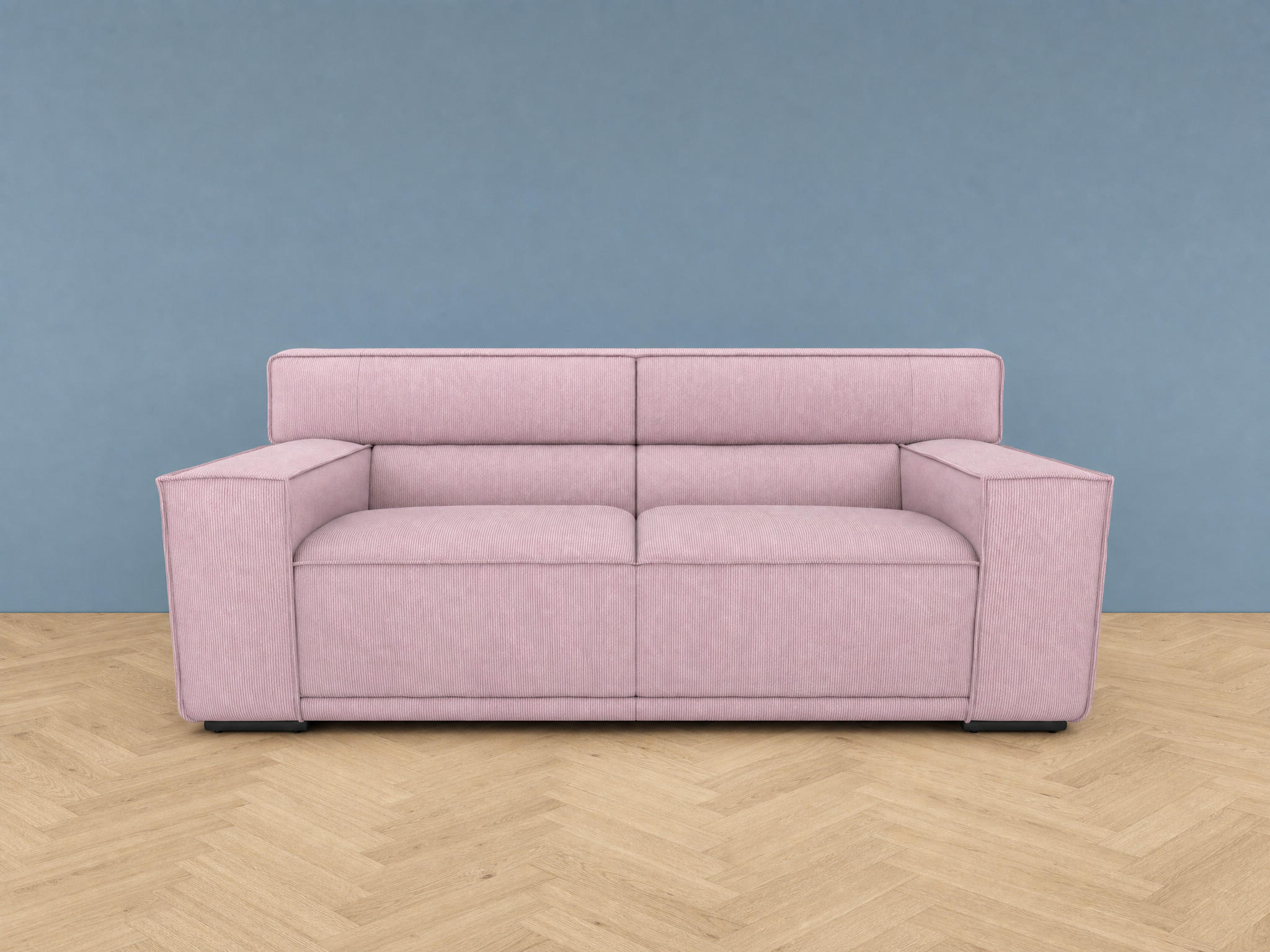 foamnova 2,5-Sitzer Altrosa 194x78x106 cm