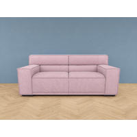 2,5-SITZER Umea Cord Rosa 194/106/78 cm - Altrosa, Kunststoff/Textil (194/78/106cm) - foamnova